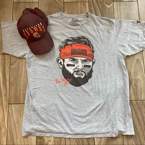 Cleveland Browns pack Tee shirt short sleeve - vintage hat Baker Mayfield NFL XL